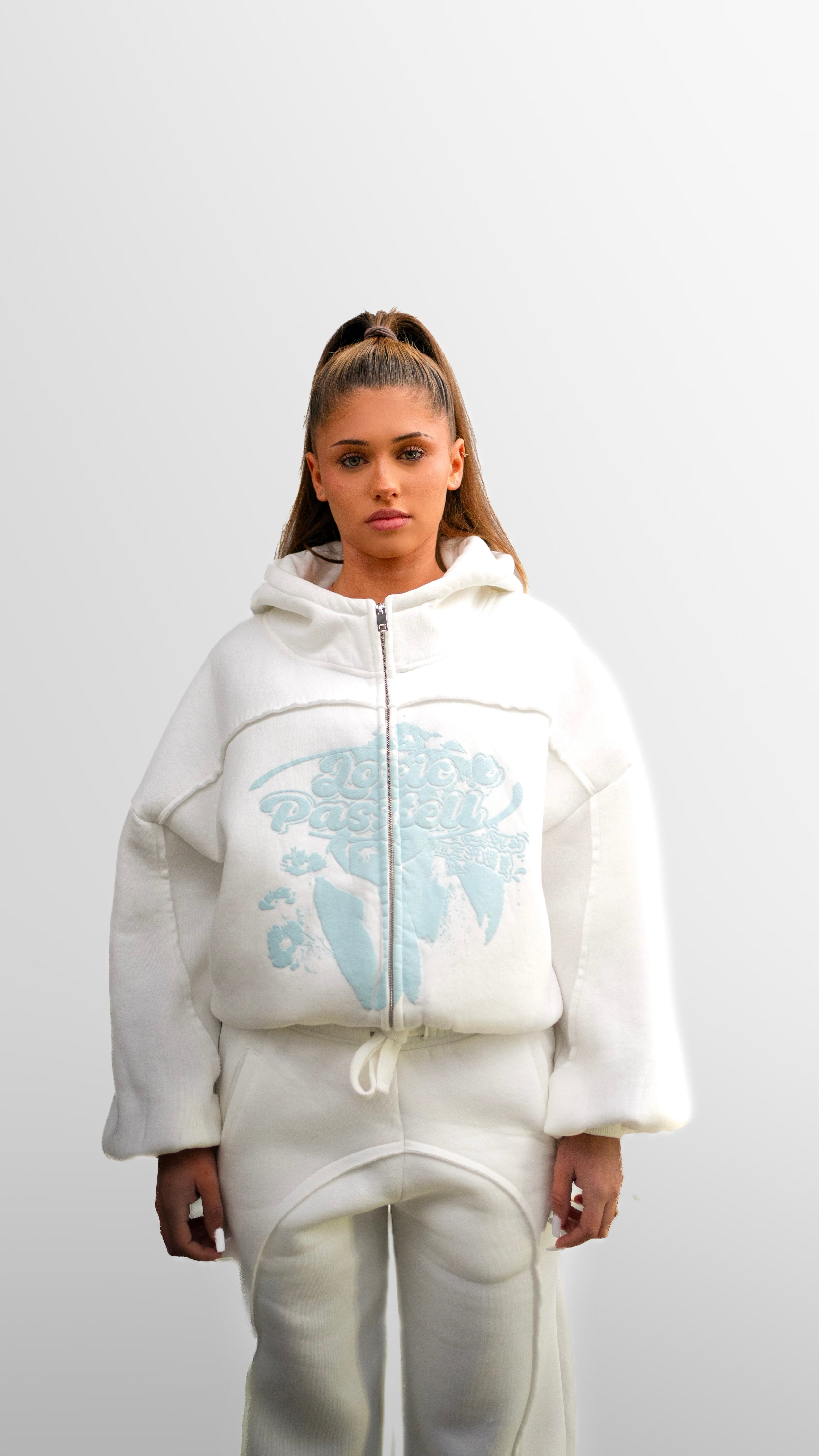 ZIP HOODIE BLUE