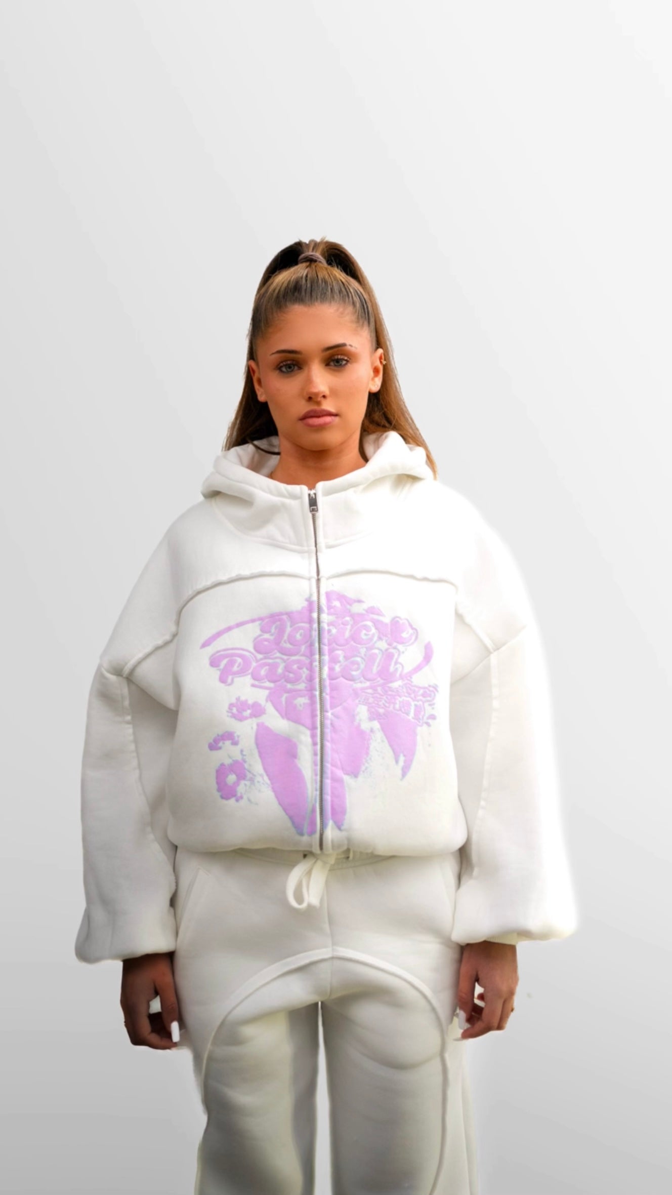 ZIP HOODIE PINK