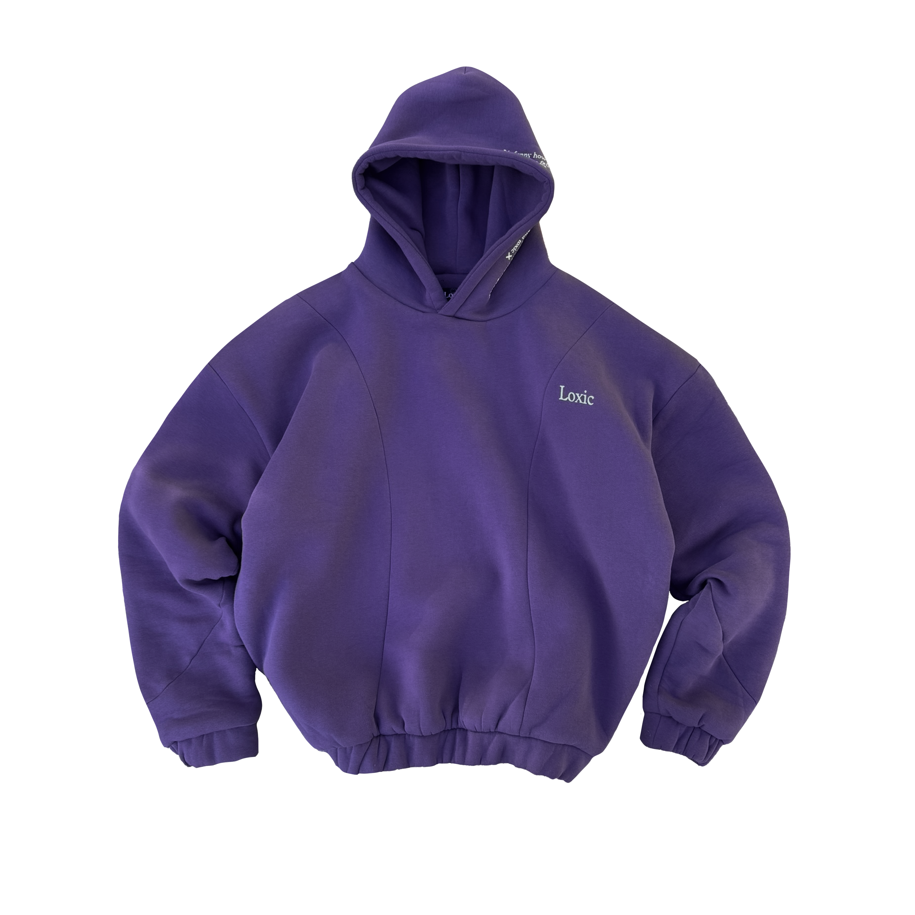 DOUBLE LAYER HOODIE PURPLE