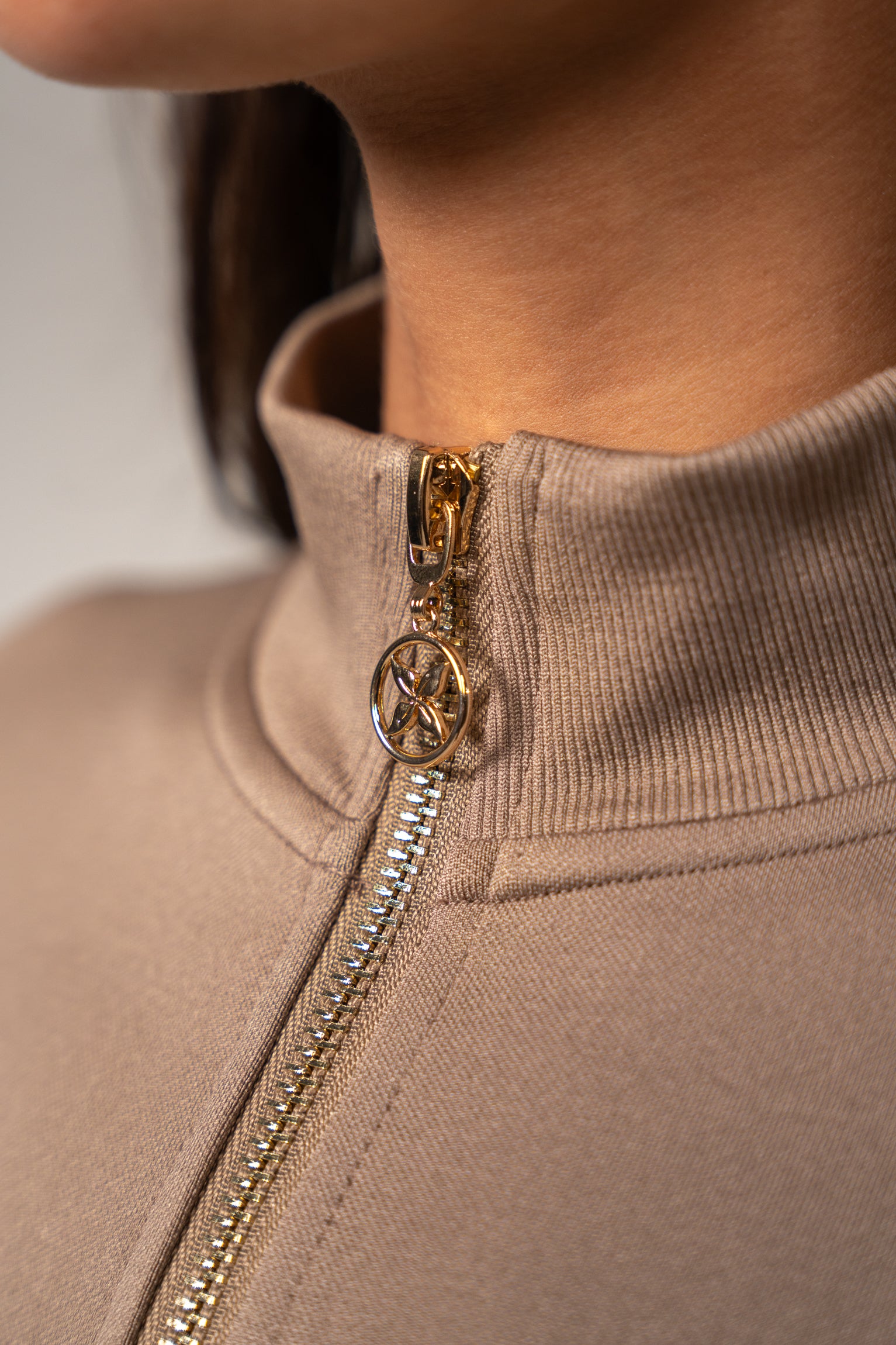 Nova Shaping Zip Jacke Mocha