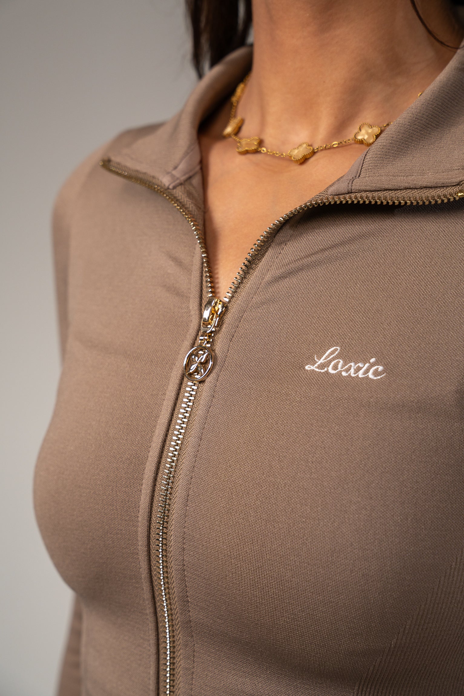 Nova Shaping Zip Jacke Mocha
