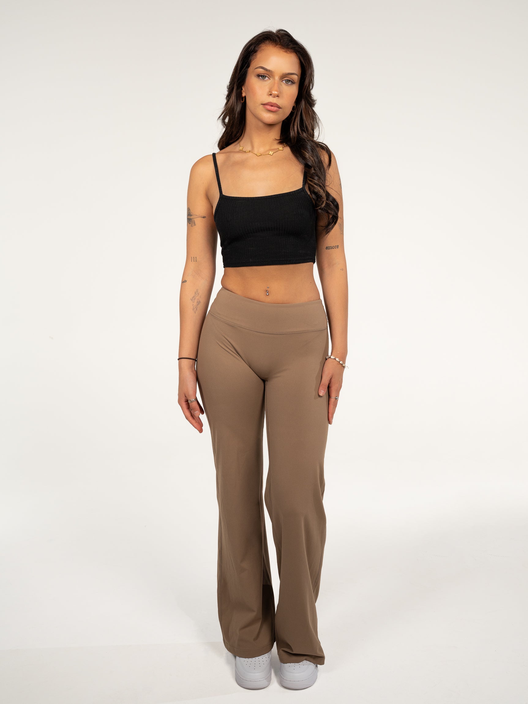 Nova Open Leg Leggings Mocha